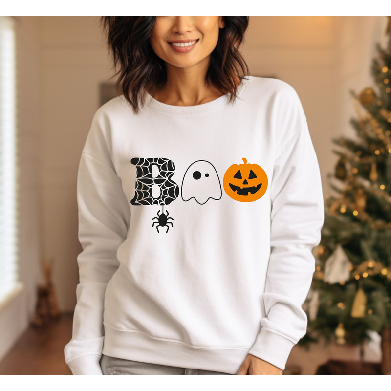 Comfort Colors® Spider Halloween Sweatshirt, Halloween Boo Sweatshirt, Halloween Pumpkin Sweatshirt, Halloween Ghost Sweater, Pumpkin Hoodie.jpg