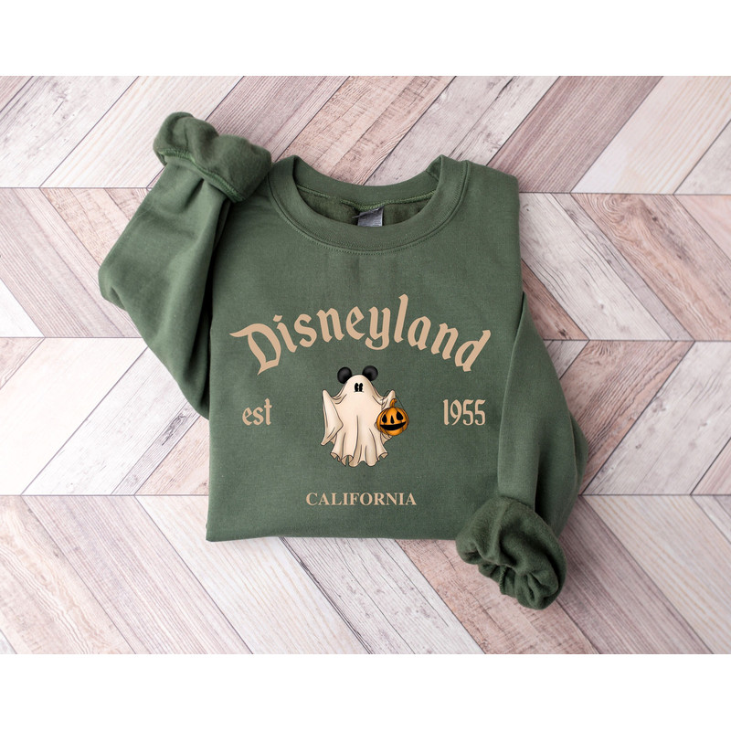 Disneyland Est. 1955 California Sweatshirt, Disneyland Halloween Sweatshirt, Ghost Halloween Sweatshirt, Mickey Halloween, Disney Halloween.jpg