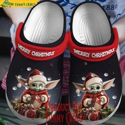 baby yoda christmas crocs clog - discover comfort and style clog shoes with funny crocs