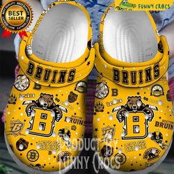 lets go bruins, boston bruins crocs shoes - discover comfort and style clog shoes with funny crocs