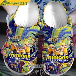 minions rise of gru crocs, minions gifts - discover comfort and style clog shoes with funny crocs