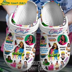 cardi b rapper music crocs clogs - discover comfort and style clog shoes with funny crocs