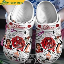 selena quintanilla born crocs clog shoes - discover comfort and style clog shoes with funny crocs