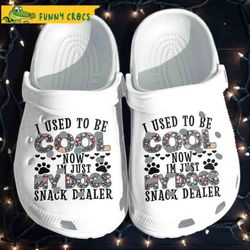 i used to be cool now i m just my dog snack dealer white crocs - discover comfort and style clog shoes with funny crocs