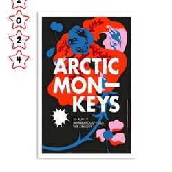 arctic monkeys the armory minneapolis august 26 2023 poster
