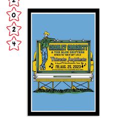 charley crockett whitewater amphitheater tx august 25 2023 poster