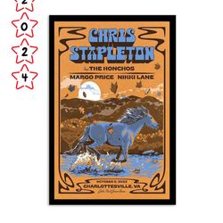 chris stapleton concert tour john paul jones arena oct 5th 2023 poster