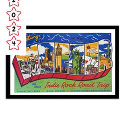 weezer bend oregon indie rock road trip amphitheater august 22 2023 poster