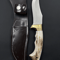 buynow 4034 stainless hunting knife natural horn handle