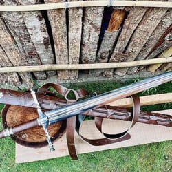 custom carbon steel long sword 40 inch full tang medieval collectible sword