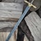 Full Tang Damascus Style Sword 36 Inch Handmade Fantasy Display Weapon 0