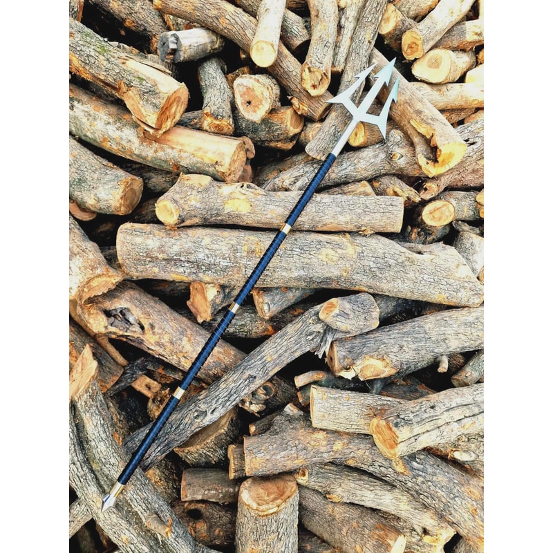 Premium Handmade Collector Spear High Carbon Steel With Rosewood Leather Brass Finish 2