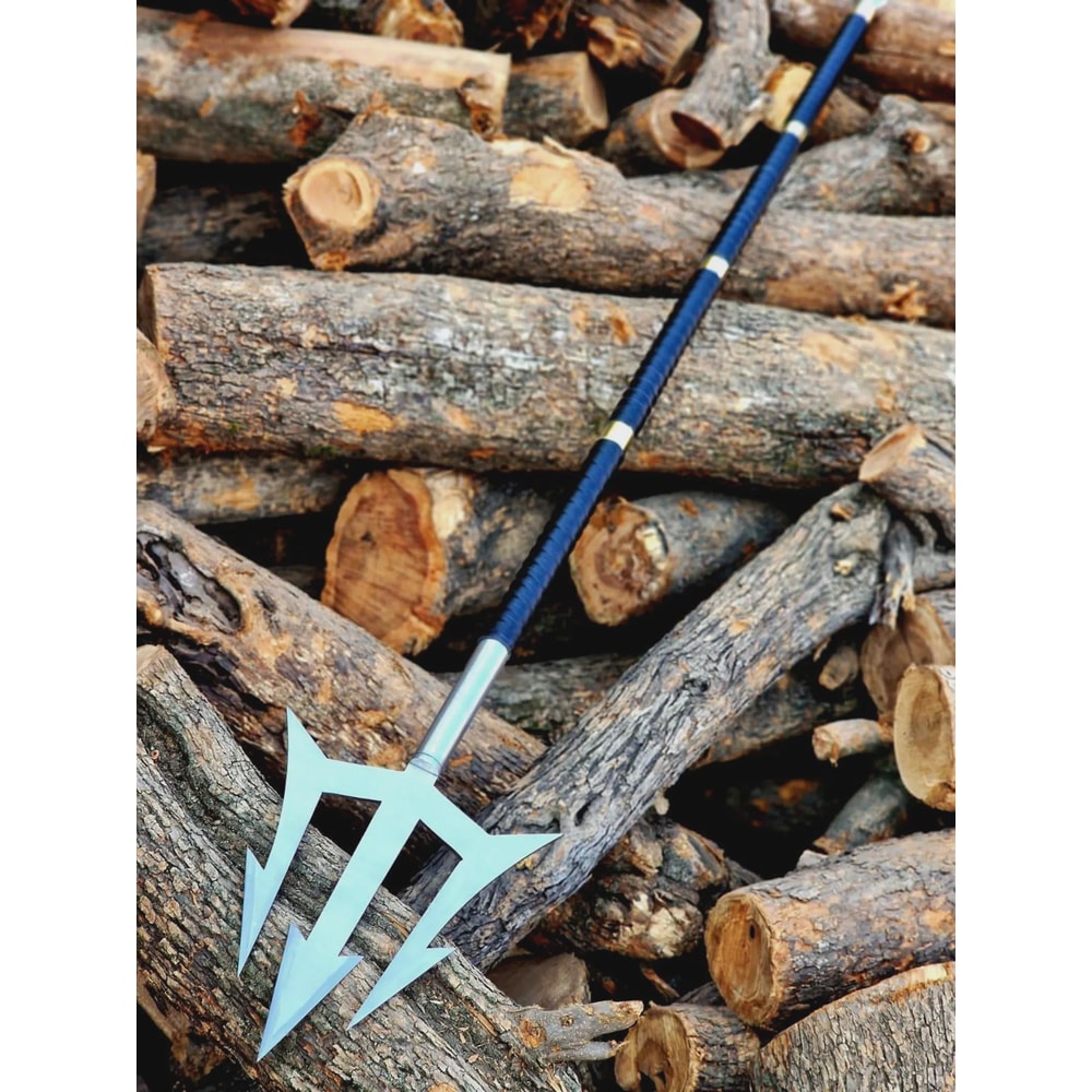 Premium Handmade Collector Spear High Carbon Steel With Rosewood Leather Brass Finish 4