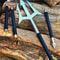 Premium Handmade Collector Spear High Carbon Steel With Rosewood Leather Brass Finish 0