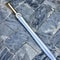 Premium Handmade Medieval Display Sword With Brass Handle Leather Sheath 0