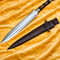 Handcrafted High Carbon Steel Viking Sword With Wooden Handle Display Blade 2
