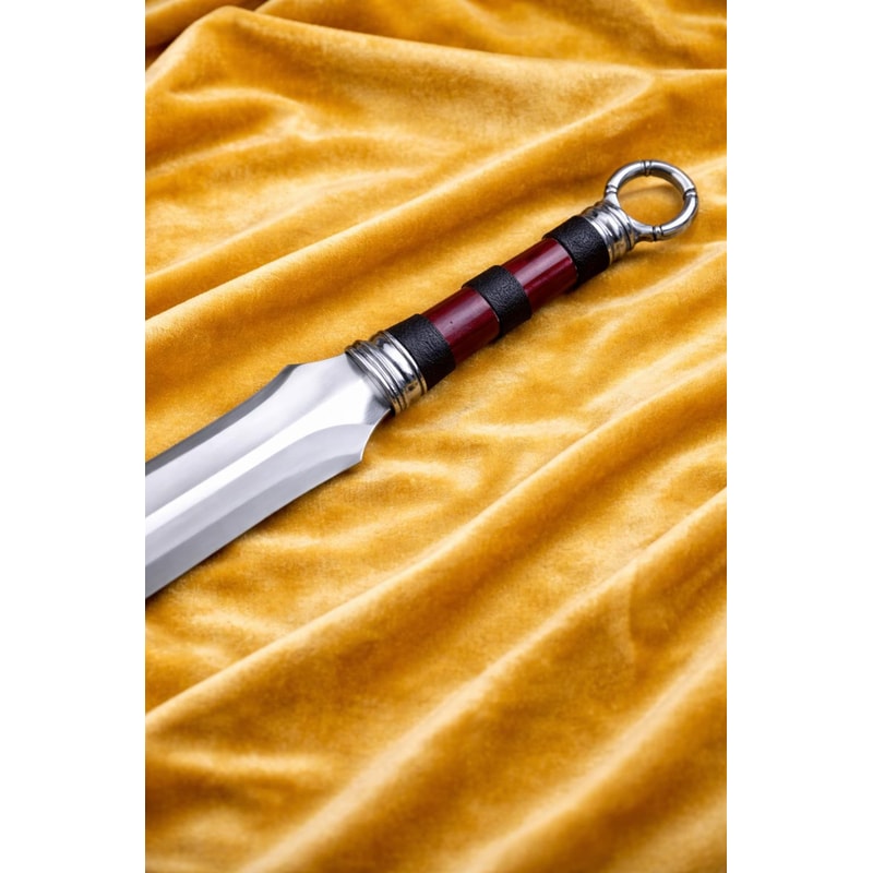 Handcrafted High Carbon Steel Viking Sword With Wooden Handle Display Blade 3
