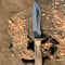 Handcrafted Hunting Knife With Mirror Polish Blade Stag Antler Handle Decorative Knife 1