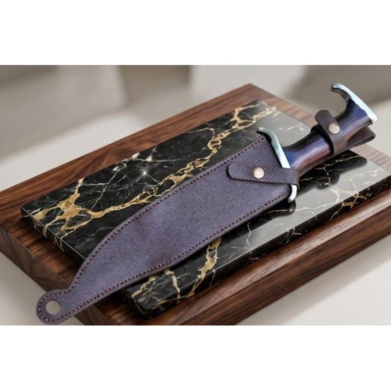 Handcrafted High Carbon Steel Bowie Knife Survival Hunting Blade With Sheath 4