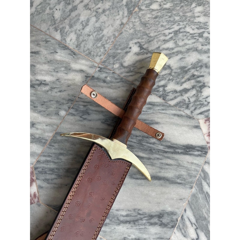Premium Handmade Damascus Viking Sword Hobbit Style Medieval Collector Piece 7