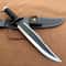 Handmade D2 Steel Fixed Blade Survival Knife Black Cord Wrapped Handle 0