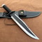Handmade D2 Steel Fixed Blade Survival Knife Black Cord Wrapped Handle 0