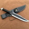Handmade D2 Steel Fixed Blade Survival Knife Black Cord Wrapped Handle 1