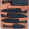 Handmade Forged Carbon Steel Knife Collection With Hammered Black Finish 1