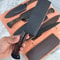 Handmade Forged Carbon Steel Knife Collection With Hammered Black Finish 4