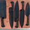 Handmade Forged Carbon Steel Knife Collection With Hammered Black Finish 8