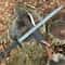 Handmade Damascus Steel Long Sword 39 Inch Combat Style Sword With Scabbard 0