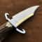 Western Style Bowie Knife Antler Handle Leather Sheath Gift For Hunters 4
