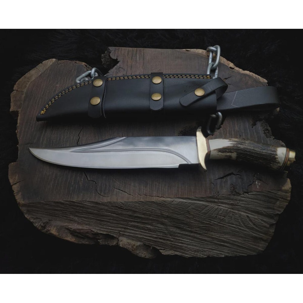 The Wolf Inspired Replica Knife With Leather Sheath Movie Memorabilia Display Piece 6