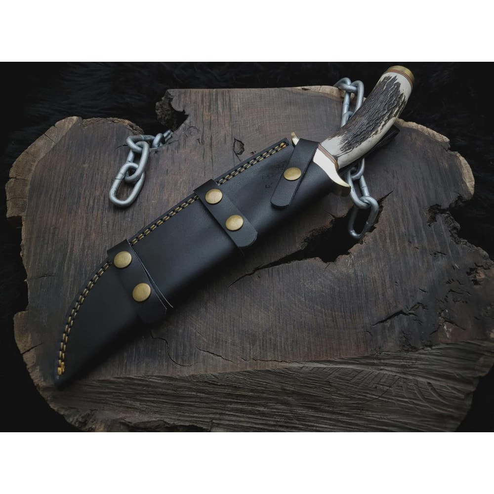 The Wolf Inspired Replica Knife With Leather Sheath Movie Memorabilia Display Piece 7