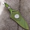 Hand Forged Celtic Knife With Triquetra Design Green Leather Sheath 4