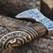 Hand Forged High Carbon Steel Viking Axe Norse Engravings 18 Inch Wooden Handle Gift For Men 5