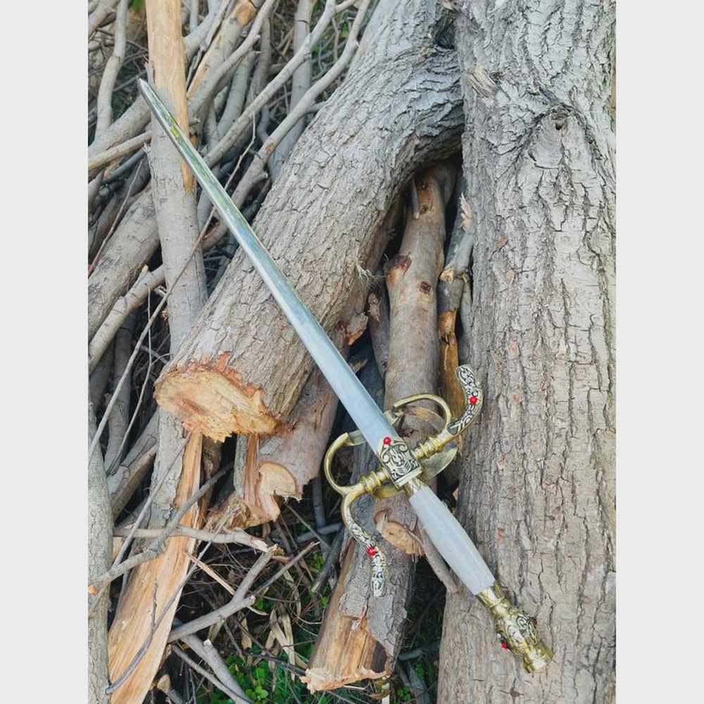 Hand Forged Highlander Sword Toledo Salamanca Replica With Scabbard Gift For Collectors 0