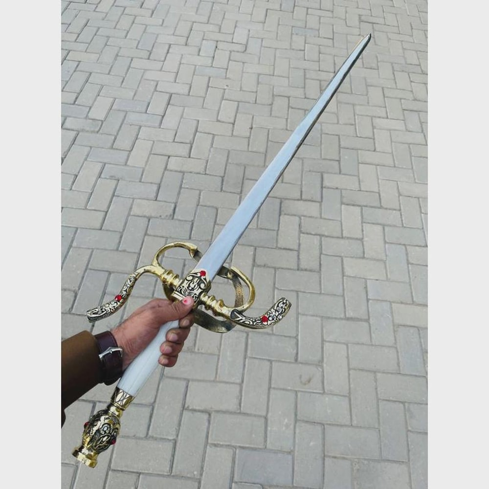 Hand Forged Highlander Sword Toledo Salamanca Replica With Scabbard Gift For Collectors 5