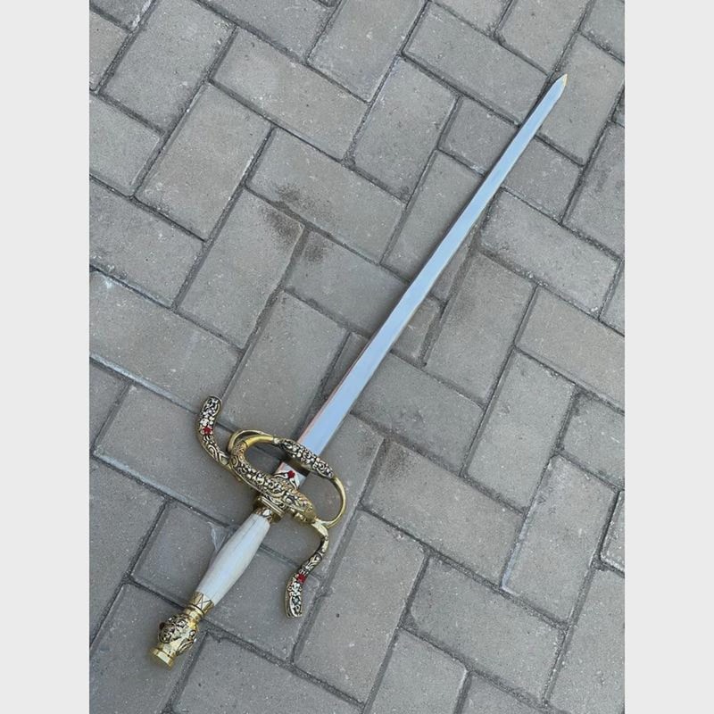 Hand Forged Highlander Sword Toledo Salamanca Replica With Scabbard Gift For Collectors 6