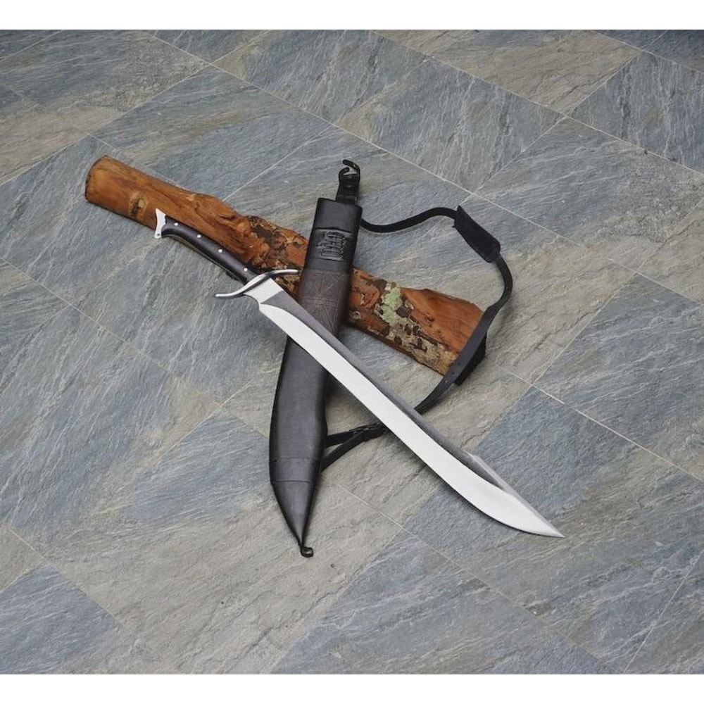 Hand Forged Historical Scimitar Sword With Leather Sheath Gift For Collectors 1
