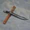 Hand Forged Historical Scimitar Sword With Leather Sheath Gift For Collectors 7
