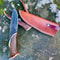 Hand Forged Stag Handle Hunting Knife High Carbon Steel Blade Gift For Hunters 0