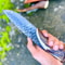 Hand Forged Stag Handle Hunting Knife High Carbon Steel Blade Gift For Hunters 1