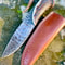 Hand Forged Stag Handle Hunting Knife High Carbon Steel Blade Gift For Hunters 2