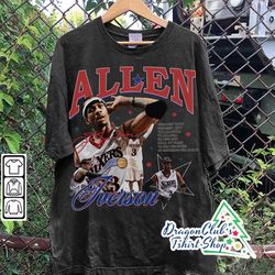 vintage 90s graphic style allen iverson t-shirt - allen iverson t-shirt - american basketball oversized unisex t-shirt