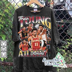 vintage 90s graphic style trae young t-shirt - trae young graphic t-shirt - retro american basketball oversized