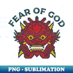 yokai mask fear of god - stylish sublimation digital download