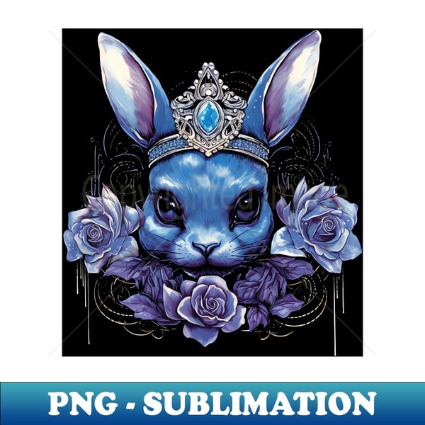 Rabbit And Roses - Creative Sublimation PNG Download