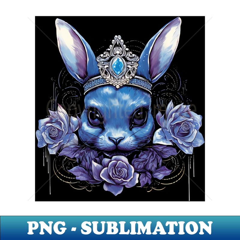 Rabbit And Roses - Creative Sublimation PNG Download