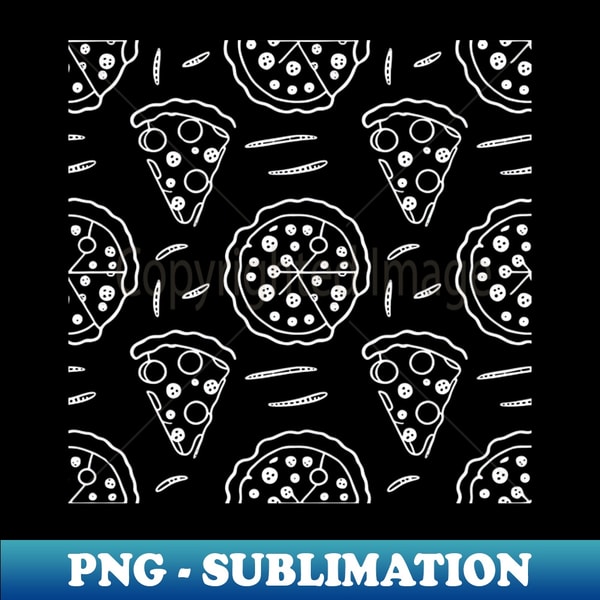 Simple Line Pizza Pizza Pattern simple line art illustration - Artistic Sublim | Inspire ...